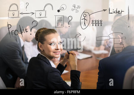 Treffen der Geschäftsleute Stockfoto