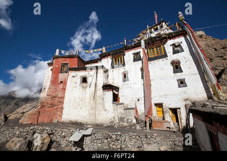 10. Jahrhundert buddhistische Kloster am Dhankar in der Himalaya-Region von Himachal Pradesh, Indien Stockfoto