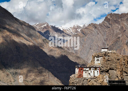 10. Jahrhundert buddhistische Kloster am Dhankar in der Himalaya-Region von Himachal Pradesh, Indien Stockfoto