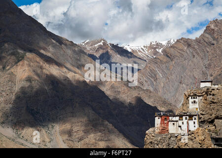 10. Jahrhundert buddhistische Kloster am Dhankar in der Himalaya-Region von Himachal Pradesh, Indien Stockfoto