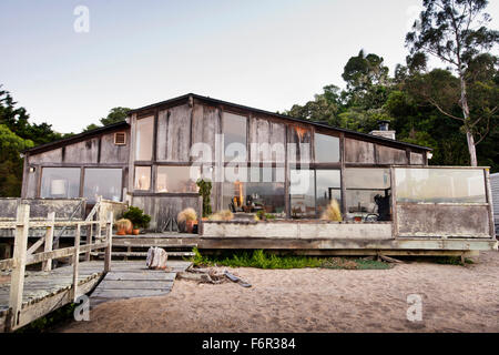 Haus am Strand Stockfoto