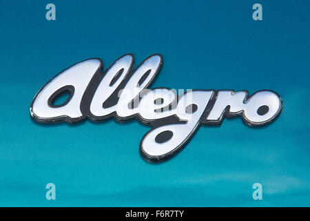 Harris Mann Designer der Austin Allegro und British Leyland Fahrzeuge der frühen 1970er und 1980er Jahren, Wolversten, England, UK Stockfoto