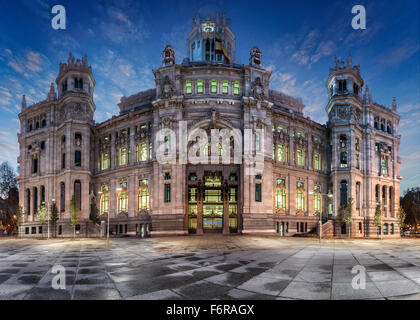 Palacio de Comunicaciones, Madrid, Spanien Stockfoto