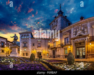 Plaza De La Villa, Madrid, Spanien Stockfoto