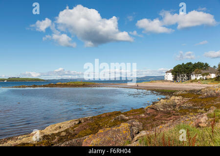 Die Küstenstadt Largs am Firth of Clyde, North Ayrshire, Schottland, Großbritannien Stockfoto