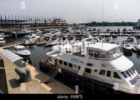 Montreal Hafen Schiffe Stockfoto