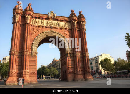 Barcelonas Arc de Triomph Stockfoto