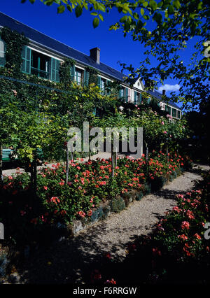 Claude Monets Haus und Garten in Giverny. Frankreich. Europa Stockfoto