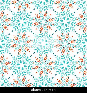 Nahtlose Muster Schneeflocken Stock Vektor