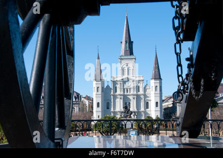 Kathedrale St. Louis in New Orleans Stockfoto