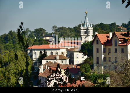 Sintra ist eine Stadt und eine Gemeinde in der Subregion Grande Lisboa Portugal. Europa. Stockfoto