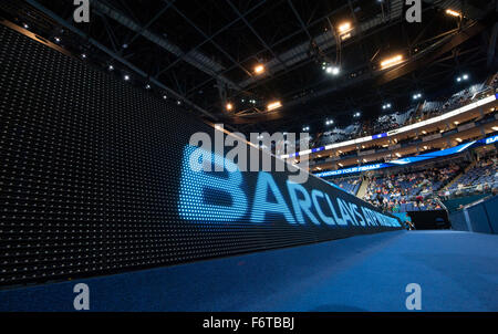 O2 Arena, London, UK. 19. November 2015. Barclays ATP World Tour Finals. 5. Tag Vorbereitung. Bildnachweis: Sportsimages/Alamy Live-Nachrichten Stockfoto