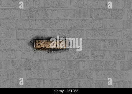 alte Mauer Stockfoto
