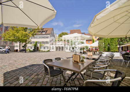 Meersburg Schlossplatz Stockfoto