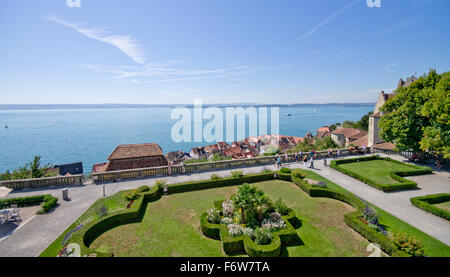 Meersburg die New Castle Gardens Stockfoto