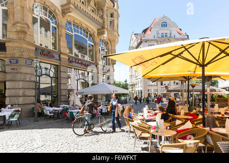 Pub Bezirk Gastronomie, Leipzig, Sachsen, Deutschland Stockfoto