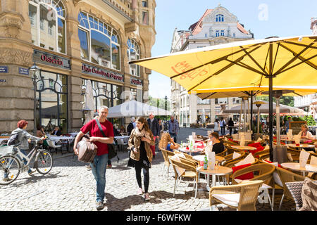 Pub Bezirk Gastronomie, Leipzig, Sachsen, Deutschland Stockfoto