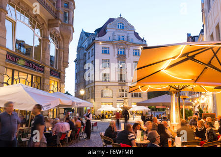 Pub Bezirk Gastronomie, Leipzig, Sachsen, Deutschland Stockfoto