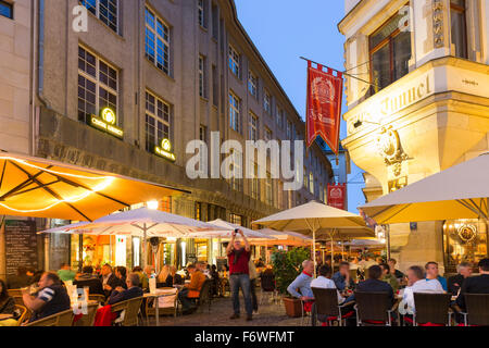 Pub Bezirk Gastronomie, Leipzig, Sachsen, Deutschland Stockfoto