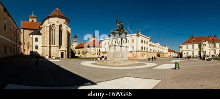 Central Square in der Festung, Alba Iulia, Siebenbürgen, Rumänien Stockfoto