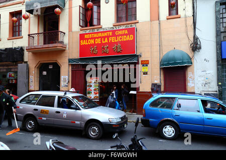 Salon De La Felicidad Hall Of Happiness Chifa Restaurant In Chinatown Barrio Chino Lima Peru Stockfotografie Alamy