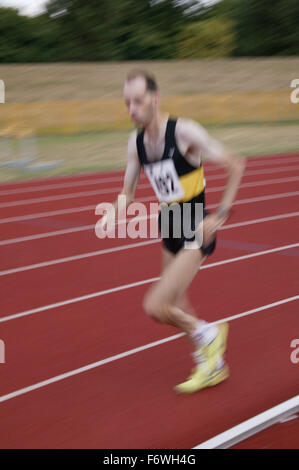 British Open Athletics Championships 2003 Spiele; behinderte Sportler an einem Track-Event teilnehmen, Stockfoto