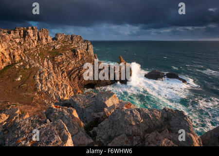 Pointe de Dinan, Halbinsel Crozon, Bretagne, Frankreich Stockfoto