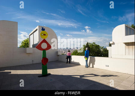 Fundacio Joan Miro, Sants-Montjuic, Barcelona, Spanien Stockfoto