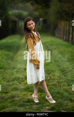 Eine schöne junge Landmädchen Stockfoto