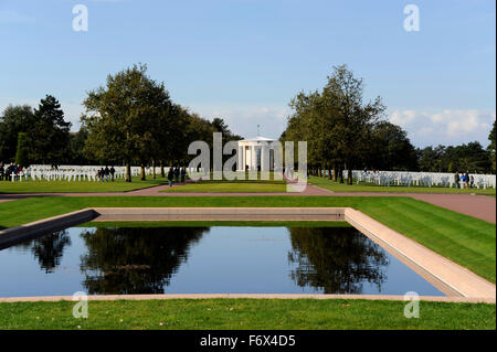 D-Day, die Kapelle in Normandy American Cemetery, Omaha Beach, Colleville-Sur-Mer, Calvados, Normandie, Frankreich, dem zweiten Weltkrieg Stockfoto