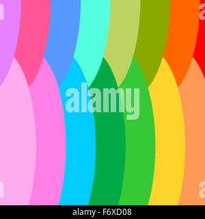 Moderne Muster mit geometrischen Formen und Farben des Regenbogens. Stockfoto
