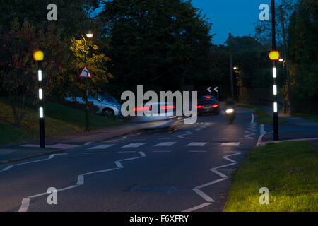 Benard Beacon, Fußgänger Straßenkreuzung in Cuckfield, Sussex, Großbritannien Stockfoto