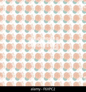 Vintage Musterdesign handgezeichnete Blumen Stock Vektor