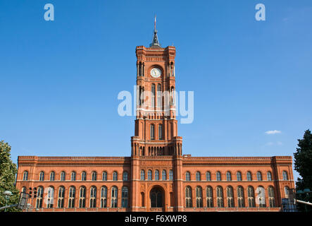 Das Rathaus "Rotes Rathaus" in Berlin Stockfoto