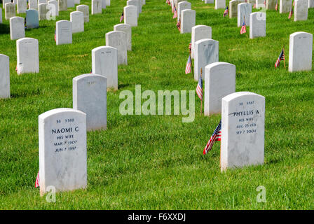 Arlington National Cemetery in Washington DC, USA Stockfoto