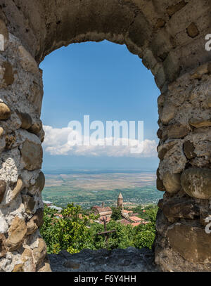 Fortiefied Wände Sighnaghi Stadt Region Kachetien, Georgien Stockfoto