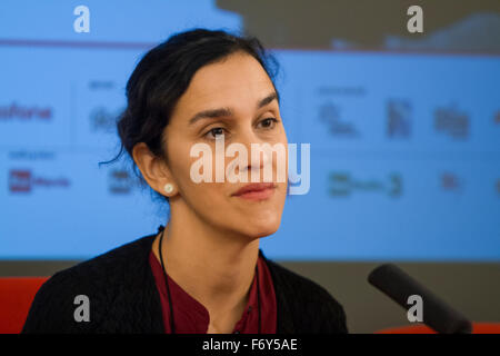 Turin, Italien. 21. November 2015. Britischer Regisseur Sarah Gavron während der Pressekonferenz in Torino Film Festival. Bildnachweis: Marco Destefanis/Pacific Press/Alamy Live-Nachrichten Stockfoto