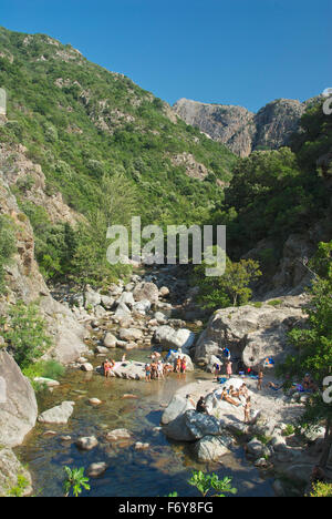 Baden am Ponte Vecchiu Stockfoto