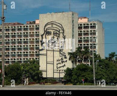 Gesehen sind Bilder von Che Guevara in Kuba Stockfoto