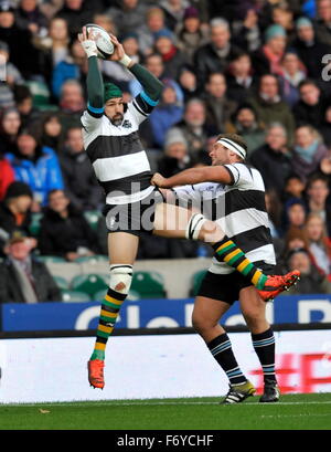 Twickenham, Großbritannien. 21. November 2015. Victor Matfield Barbaren in Aktion während der Killik-Cup zwischen Barbaren und Argentinien im Twickenham Stadium. Die Pumas gewann mit einem Score von 49-31. Bildnachweis: Aktion Plus Sport/Alamy Live-Nachrichten Stockfoto