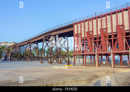 Alte Struktur Bergbau "The English Cable" Kabel Ingles auf Almeria Spanien Stockfoto