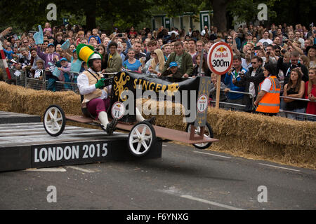 Red Bull Seifenkistenrennen 2015 an Alexandra Palace in London - England Stockfoto