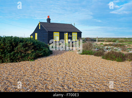 Prospect Cottage, einst die Heimat des Filmemachers Derek Jarman, Dungeness, Kent, England UK Stockfoto