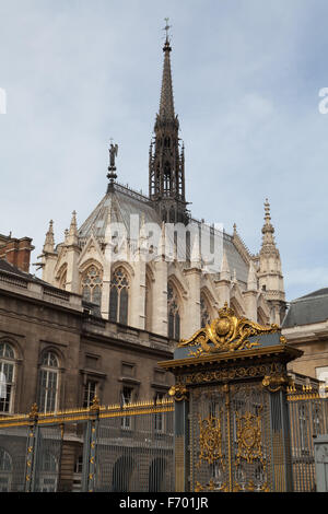 Sainte Chapelle, das Palais de la Cité, Île de la Cité, Paris, Frankreich. Stockfoto
