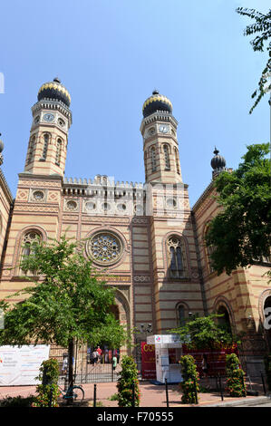 Die Dohany Straße große Synagoge, Budapest, Ungarn. Stockfoto