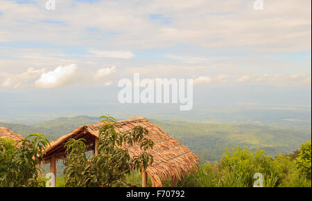 Hütte am Aussichtspunkt Mo Marmelade, Chiang Mai thailand Stockfoto