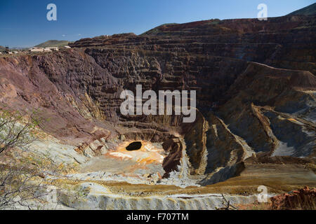 Arizona, Bisbee, USA, Kupfermine 6. April 2015, aufgegeben Stockfoto