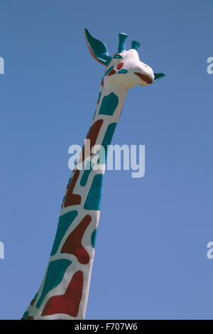 Arizona, Tucson, USA, 8. April 2015, am Straßenrand giraffe Stockfoto