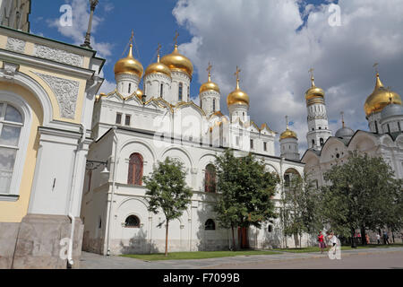 Die Verkündigung-Kathedrale im Kreml, Moskau, Russland. Stockfoto