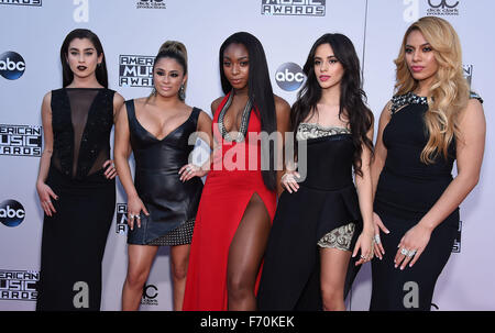 Los Angeles, Kalifornien, USA. 22. November 2015. Fünften Harmonie kommt für 2015 American Music Awards auf der Microsoft-Theater. Bildnachweis: Lisa O'Connor/ZUMA Draht/Alamy Live-Nachrichten Stockfoto